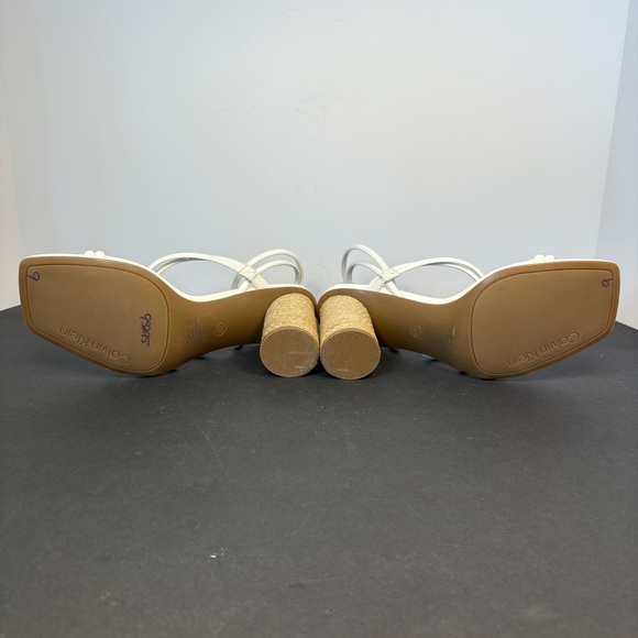 Calvin Klein Sizzle Strappy Chunky Heel Sandals Wmn’s Sz 9 - Picture 6 of 8